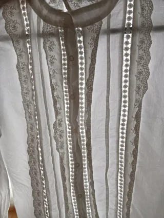 Blusa T.XXL Glowrias blanca Mujer