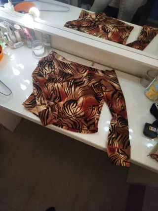 Camiseta leopardo manga larga Talla S