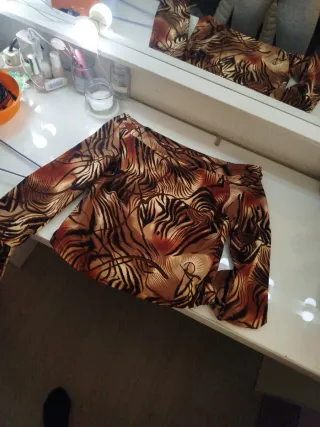 Camiseta leopardo manga larga Talla S