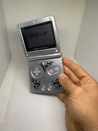 Nintendo Game Boy Advance SP Gris Tribal