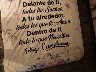 Manta Feliz Cumpleaños Personalizada