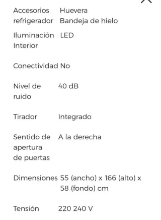 Frigorífico Saivod 2 puertas ( tiene año y medio)