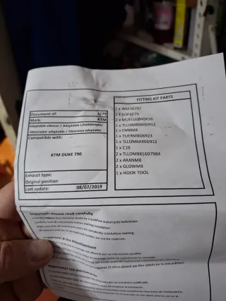 Escape IXRACE KTM Duke 790/890