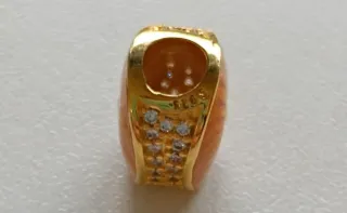 Abalorio Plata Baño Oro Sol