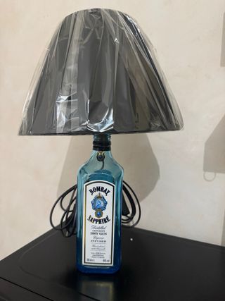 Lampada Bombay Sapphire Design Bottiglia Vetro