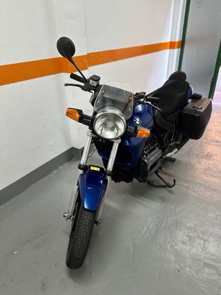 BMW K75 Azul con Maletas