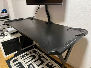Mesa Gaming 120x60cm Negra