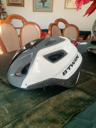 Casco Bici BTWIN Bianco/Grigio