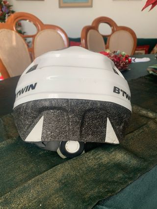 Casco Bici BTWIN Bianco/Grigio