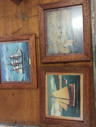 3 Cuadros Náuticos Marinos