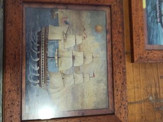 3 Cuadros Náuticos Marinos