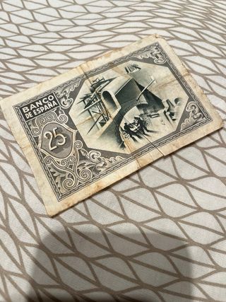 3 Billetes Antiguos Banco de España 1937