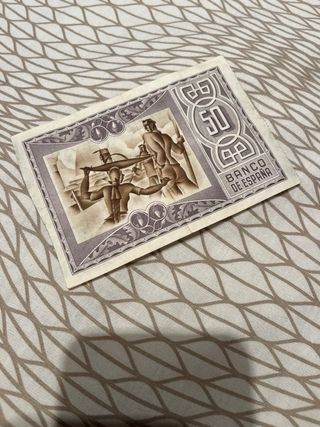 3 Billetes Antiguos Banco de España 1937