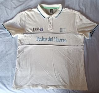 Polo Pedro del Hierro Blanco Manga Corta