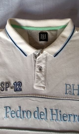 Polo Pedro del Hierro Blanco Manga Corta
