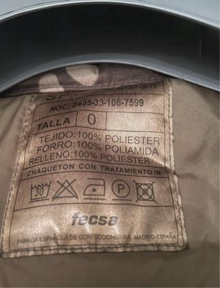 Parca militar camuflaje