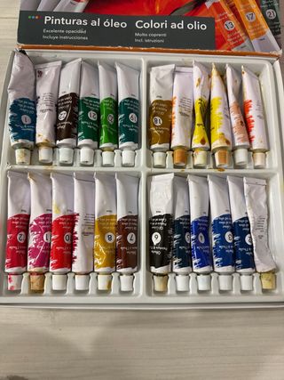 Set Pinturas al Óleo Crelando 24 Tubos