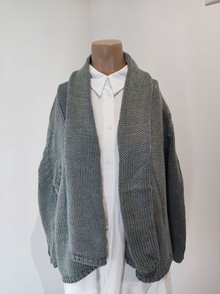 Chaqueta Massimo Dutti Algodón Verde Oliva
