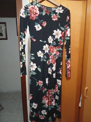 Vestido largo estampado floral