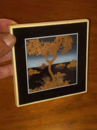 Quadro decorativo de Cortiça em relevo