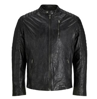 Chaqueta Cuero Jack & Jones Negra Talla L