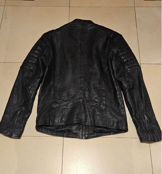 Chaqueta Cuero Jack & Jones Negra Talla L