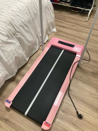 Cinta de correr rosa plegable