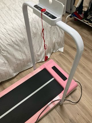 Cinta de correr rosa plegable