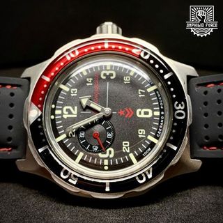 Vostok Komandirskie Aut. Black&Red baquelita nuevo
