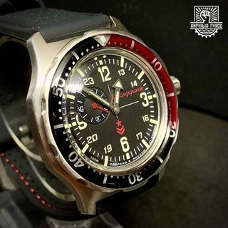 Vostok Komandirskie Aut. Black&Red baquelita nuevo