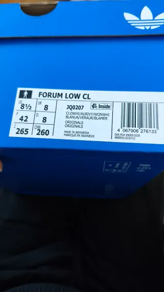 Adidas Forum Low CL Beig y Verdes sin estrenar.