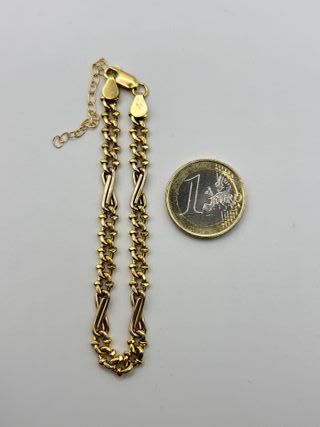 Esclava Figaro de Oro de 18k. Peso: 7.54 gr.