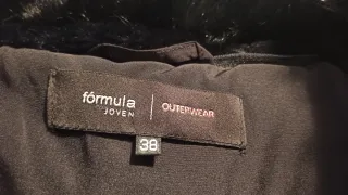 Plumífero negro Fórmula Joven Talla 38