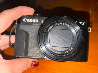 Cámara Canon G7X Digital Negra