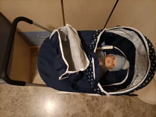 Cochecito de muñecas plegable