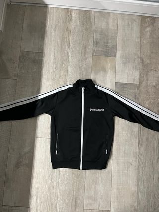 Felpa Palm Angels nera con strisce