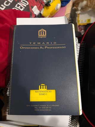 Temario oposiciones para profesor de matemáticas
