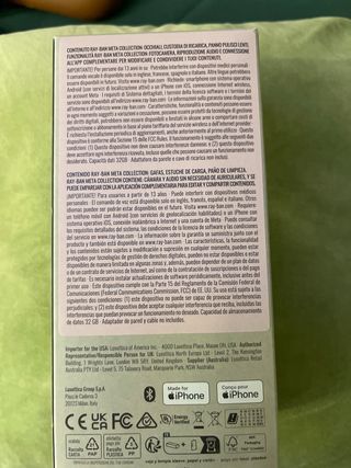 Gafas Ray-Ban Meta Smart Glasses