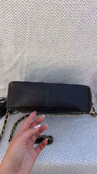 Bolso Chanel Negro Piel Años 80