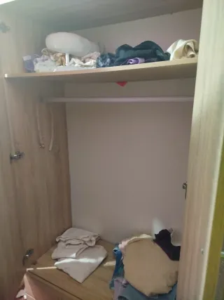 3 Armarios puertas correderas madera y cristal