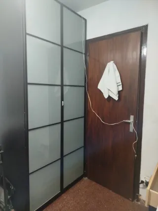 3 Armarios puertas correderas madera y cristal