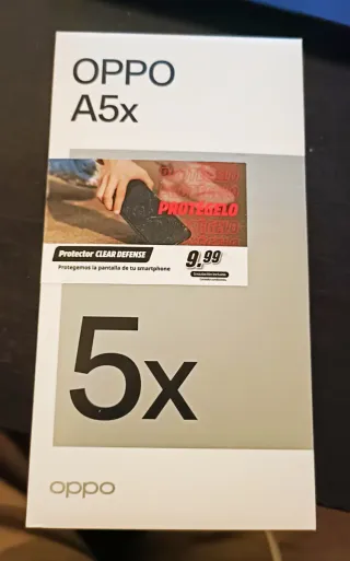 Oppo A5x + Cargador + Cristal Templado