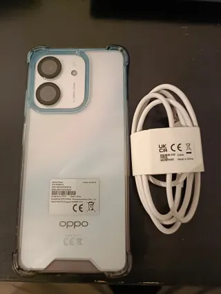 Oppo A5x + Cargador + Cristal Templado