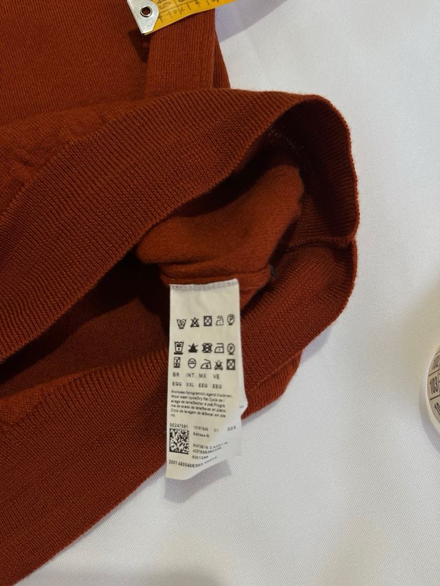 Hugo Boss jersey lana merino teja XXL