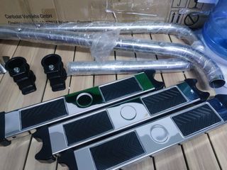 Arebos – Acero Inox Escalera para Piscina de 3 peldaños