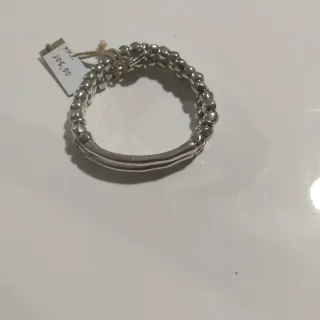 Pulsera Doble Uno de 50 Plata
