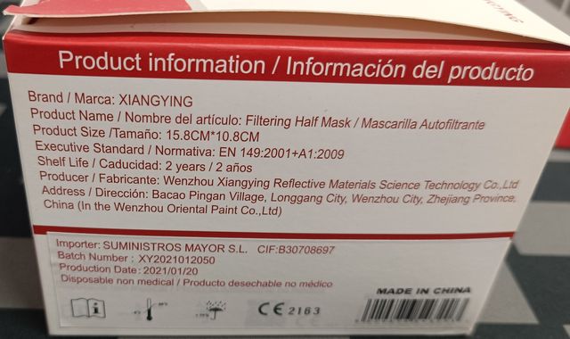 Mascarillas FFP2 (25 uds)