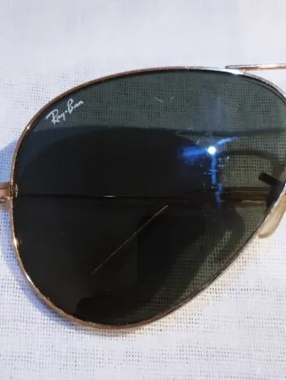 Gafas Ray-Ban Aviator Doradas Lente Verde