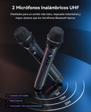 GREEN KEEPER MAX Karaoke GKD80 + 2 Micrófonos