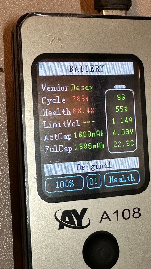 Batteria iPhone 8 - 88%. Originale Apple 